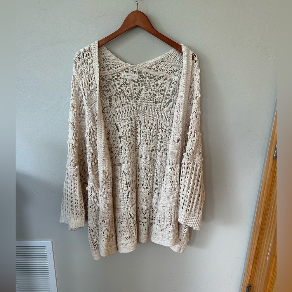 Lucky Brand knit open cardigan